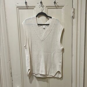Women's Cream Sweater Vest